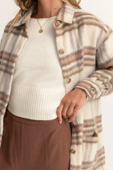 Long Check Shacket