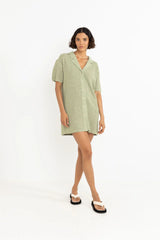 Abby knit shirt dress