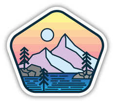 MOUNTAIN SCENE | STICKER