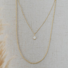 Glee Paris drop necklace