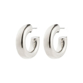Pilgrim boucles d'oreilles anneaux recyclées 23 mm plaqué plaqué argent