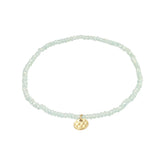 Bracelet Indie vert, plaqué or