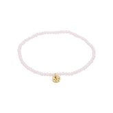 Bracelet Indie rose pâle, plaqué or