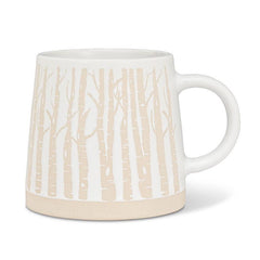 Tasse avec bouleaux