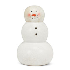Grand bonhomme de neige joyeux