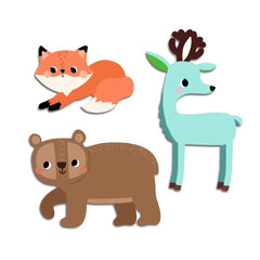 Gommettes animaux de la forêt