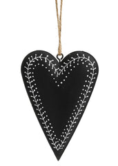 Ornement coeur noir