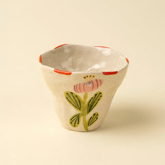 Tasse fleur poterie Poppy