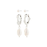Boucles d'oreilles en perles Jonne, ensemble 2 en 1