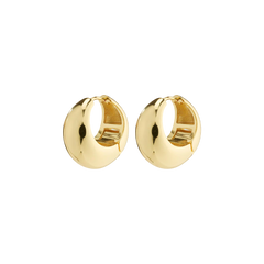 IOANNA recycled chunky hoops goldplated