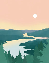 Affiche Les Barbos Les méandres (Mauricie)