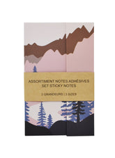 Assortiment de notes adhésives montagne