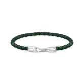 Bracelet fin argent en cuir