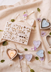 Chandelle Tealight Blush Hearts