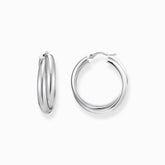Grandes boucles d'oreilles à motif entrelacé