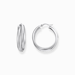 Grandes boucles d'oreilles à motif entrelacé
