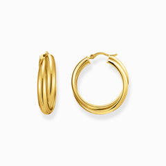 Grandes boucles d'oreilles à motif entrelacé