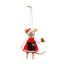 Ornement souris coiffeuse