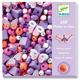 Perles en bois / Papillons