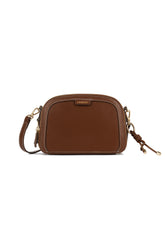 Le Emmy – Sac bandoulière en cuir vegan (noir, hazelnut)