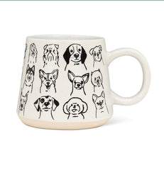 Tasse surdimensionnée avec dessins de chiens
