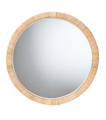 Miroir en rotin