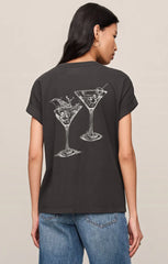Martini Graphic Boyfriend Tee