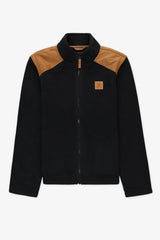 Veste en laine polaire à manches amovibles pour homme