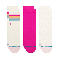 Kids Hearts Crew Socks 3 Pack