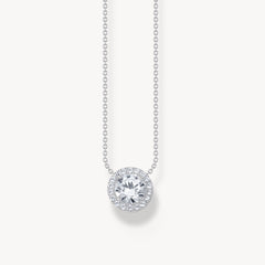 Thomas Sabo - Collier en argent avec halo pédant avec zircon blanc