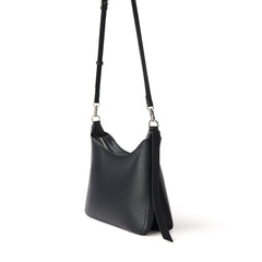 Le Leonie – Sac à épaule 2-en-1 en suède vegan taupe