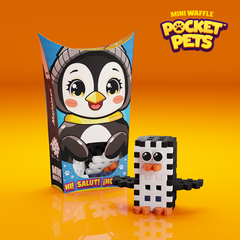 Mini Waffle - Animaux de poche : Pingouin 17 pcs (fr-en)