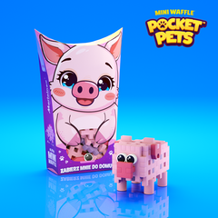 Mini Waffle - Animaux de poche : Cochon 25 pcs (fr-en)