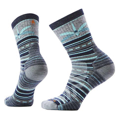Women's Hike Targeted Cushion Dragon Stitch Mid Crew Socks