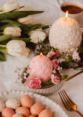 Mimi&August Le Petit Oeuf Fleuri - Bougie décorative