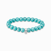 Bracelet charm perles de culture d'eau douce turquoise