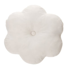 Coussin crème en forme de fleur Atelier