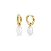 Boucles d'oreilles créoles Sally Pearl