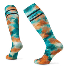 Chaussettes de ski à coussinets complets pour femmes avec imprimé tie-dye OTC