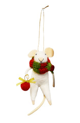 Ornement souris boule de Noel