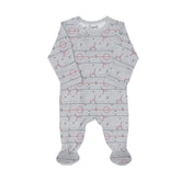 Pyjama en modal Ice Ring on gray mix 3 mois - 12 ans