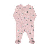 Pyjama en modal ski on pink 3 mois - 10 ans