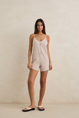Valley stripe adjustable romper