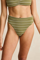 Vista stripe band high waist pant