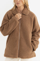 Snowy sherpa jacket