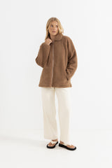 Snowy sherpa jacket