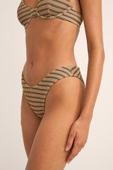 sol stripe hi cut pant