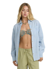 Wanderer Prntd L/s Wvn Top