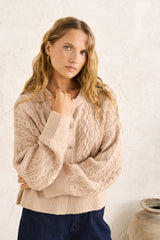 Juniper cable knit cardigan