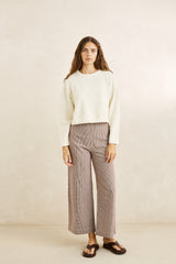 Estelle fluffy crew neck knit